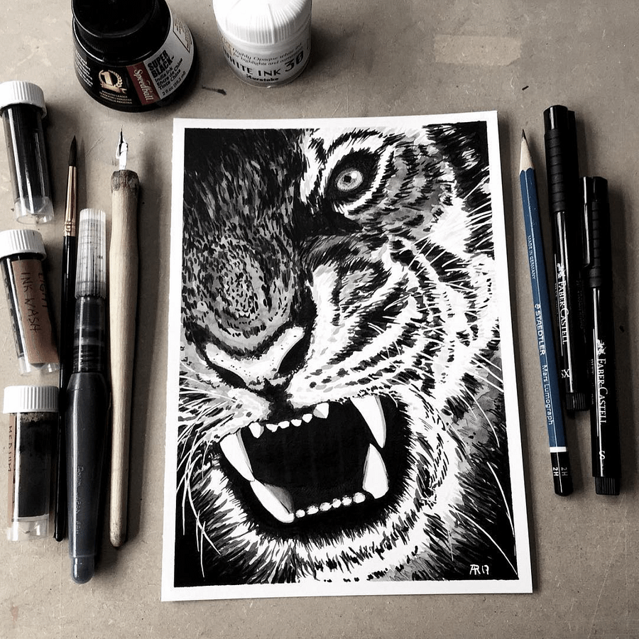 original painting : tiger product image (2)