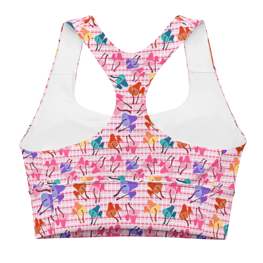 Fantasy Mushroom Garden All-Over Sports Bra product image (2)