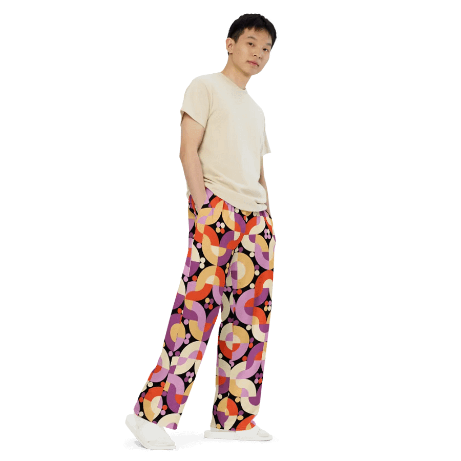 BUIII Retro Harmony: Autumn Breeze Wide-Leg Pants product image (7)