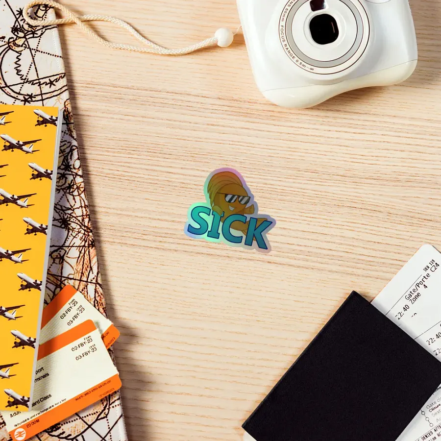 Sick Fish Holographic Sticker product image (5)