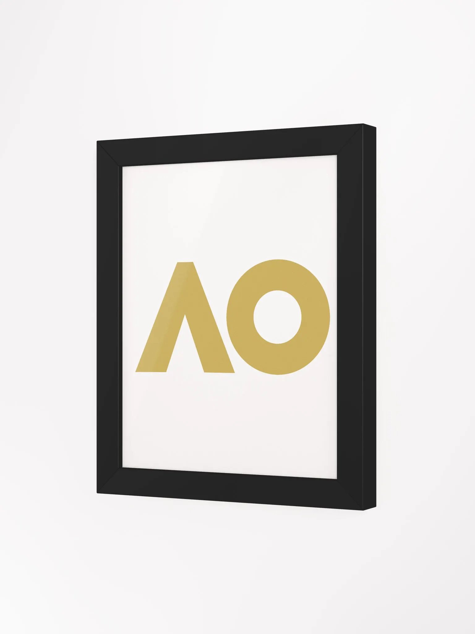 Golden AO Logo Framed Matte Poster product image (27)