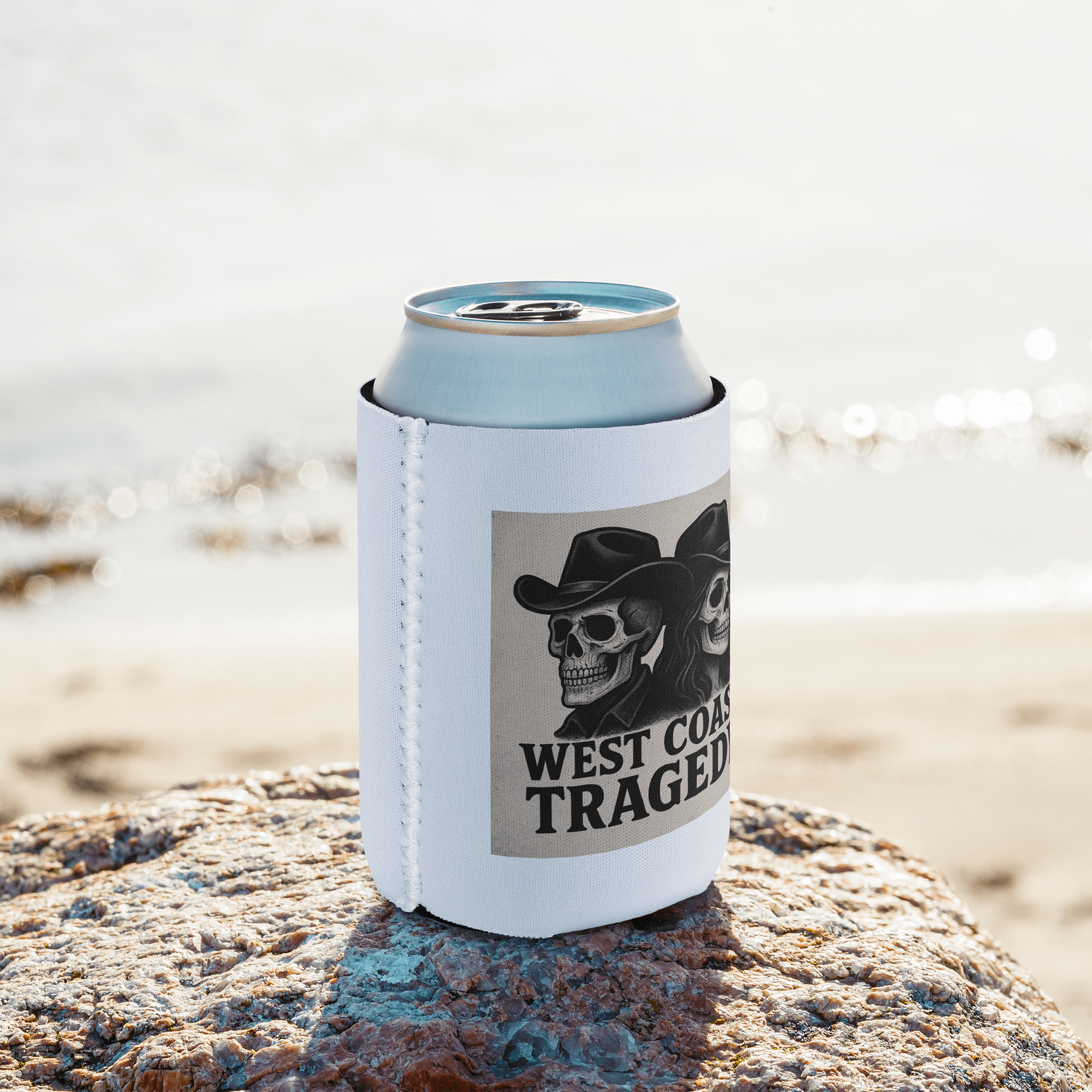 West Coast Tragedy Cowboy Skull Can Cooler product image (8)