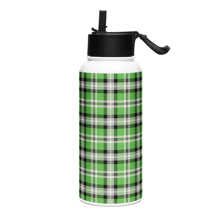 Bright Green, Black, and Gray Water Bottle product image (2)