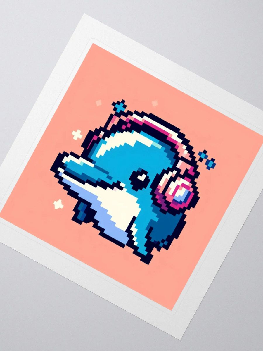 Baby Dolphin DJ Sticker product image (2)