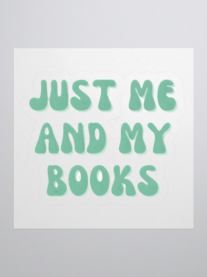Just Me and My Books Stickers product image (2)