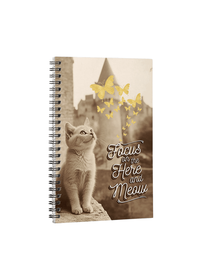 Here and Meow: Spiral Notebook product image (1)