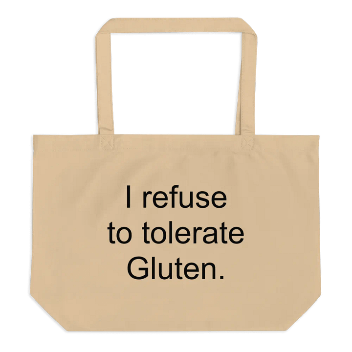 I refuse to tolerate gluten eco tote product image (2)