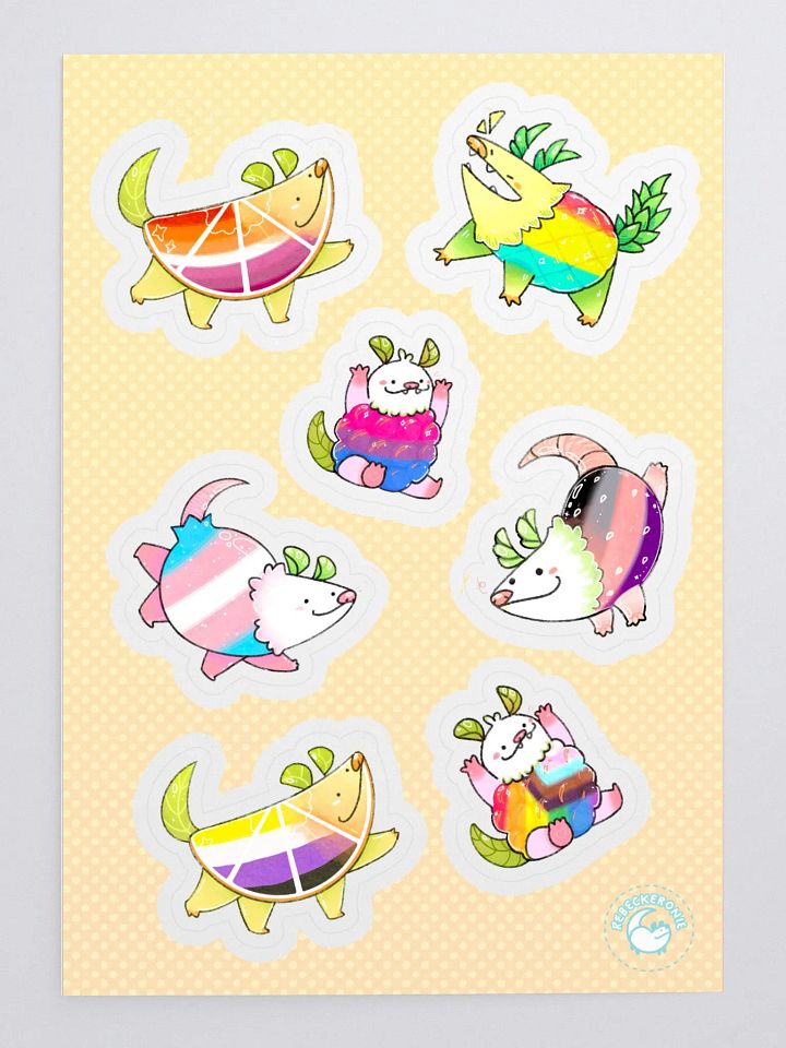 PRIDE POSSUM FRUIT STICKERS product image (2)