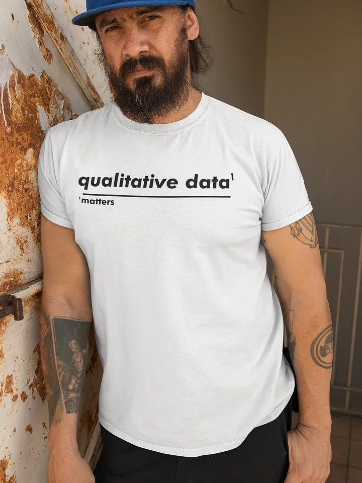 Omnibio Lab Qualitative Data Matters Footnote T-Shirt product image (1)