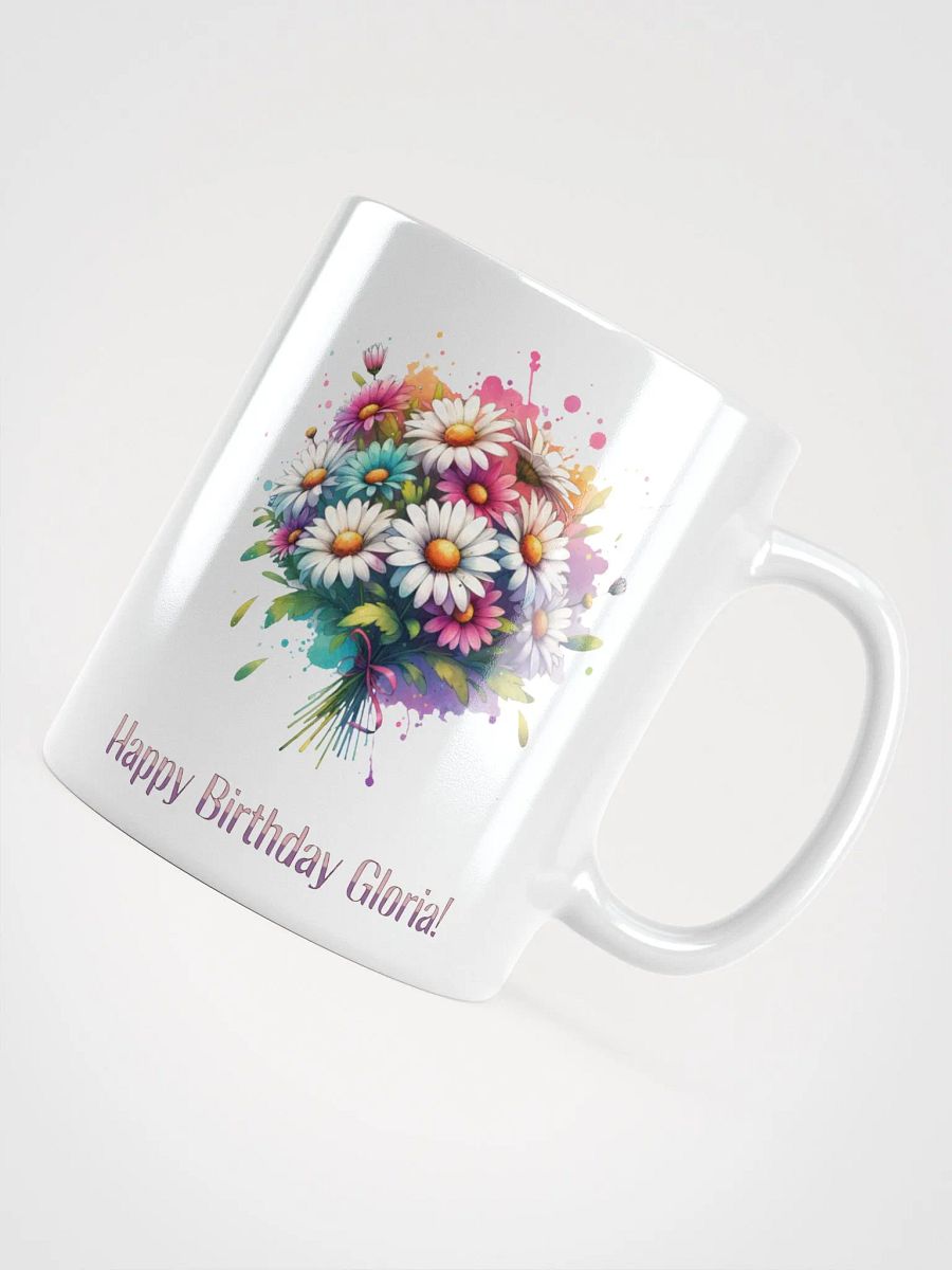 Happy Birthday Gloria White Glossy Mug product image (4)