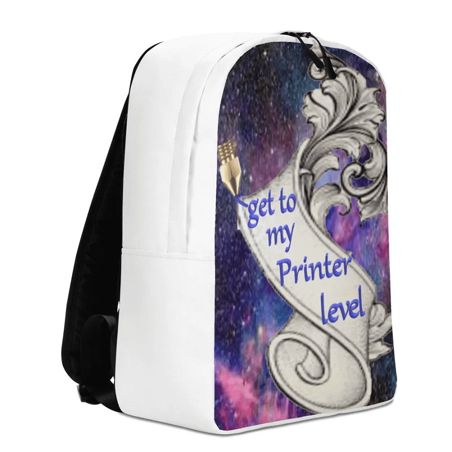 Minimalistischer Rucksacktasche mit dem Aufdruck ´´ get to my Printer level´´ product image (7)