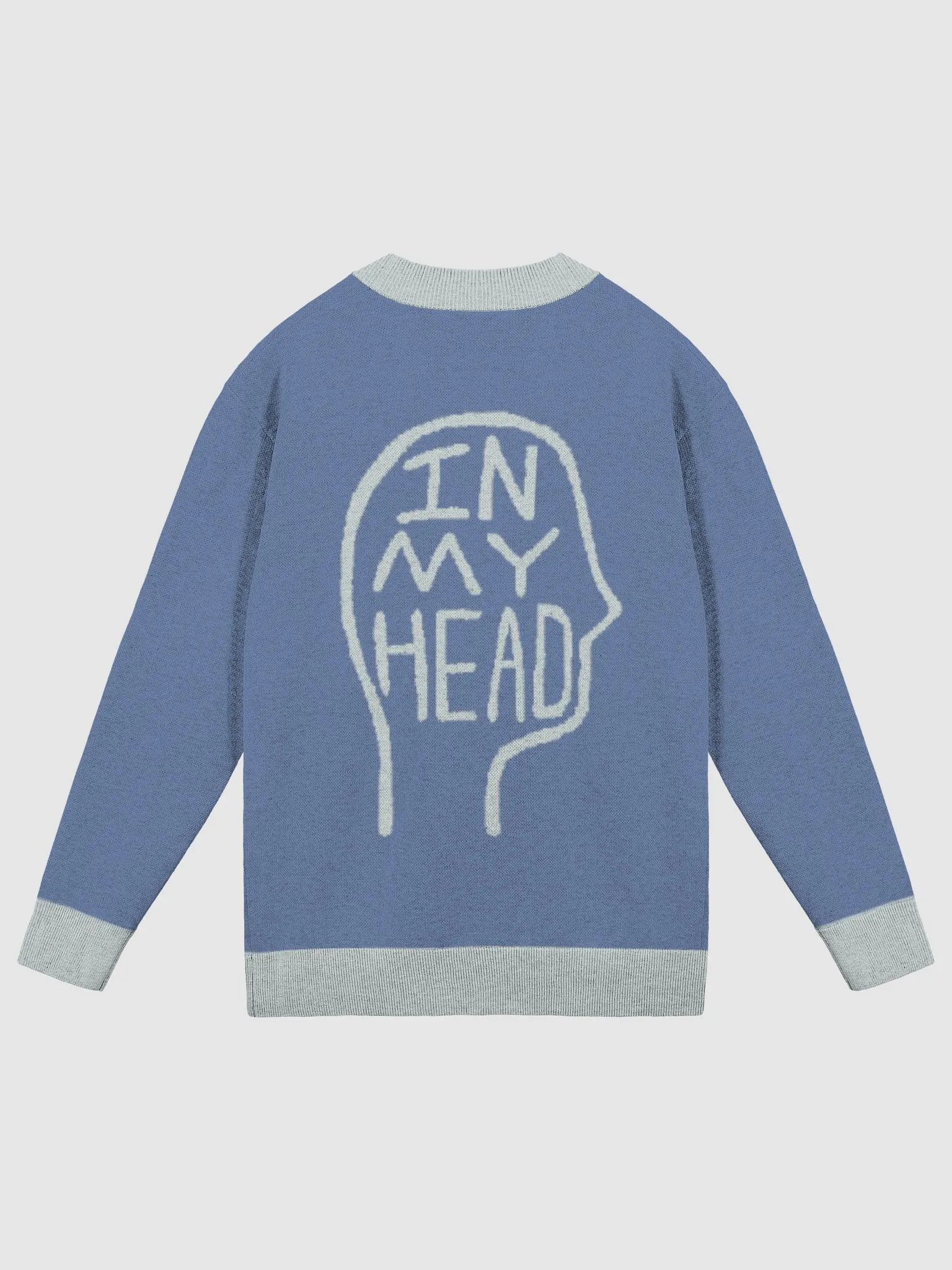 In My Head (lg. design, duotone blue) knitwear cardigan product image (10)