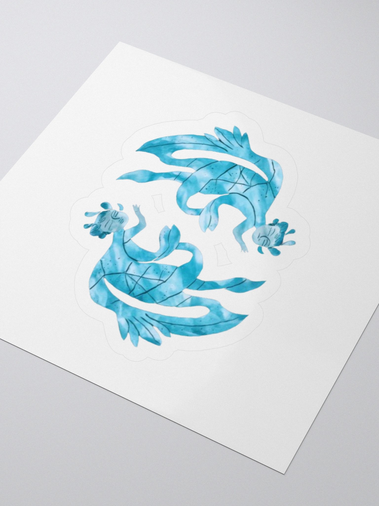 Stunning Pisces Dragon Vinyl Sticker - Ideal for Laptops and Notebooks! product image (8)