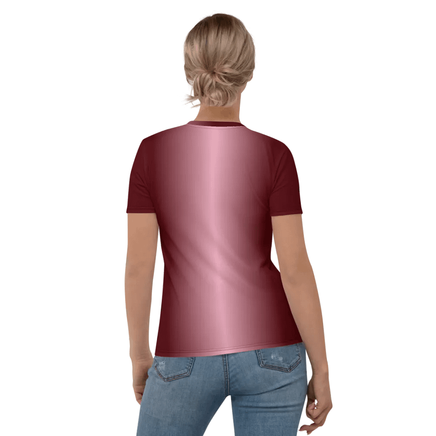 Floral Heart All Over Print T-shirt product image (6)