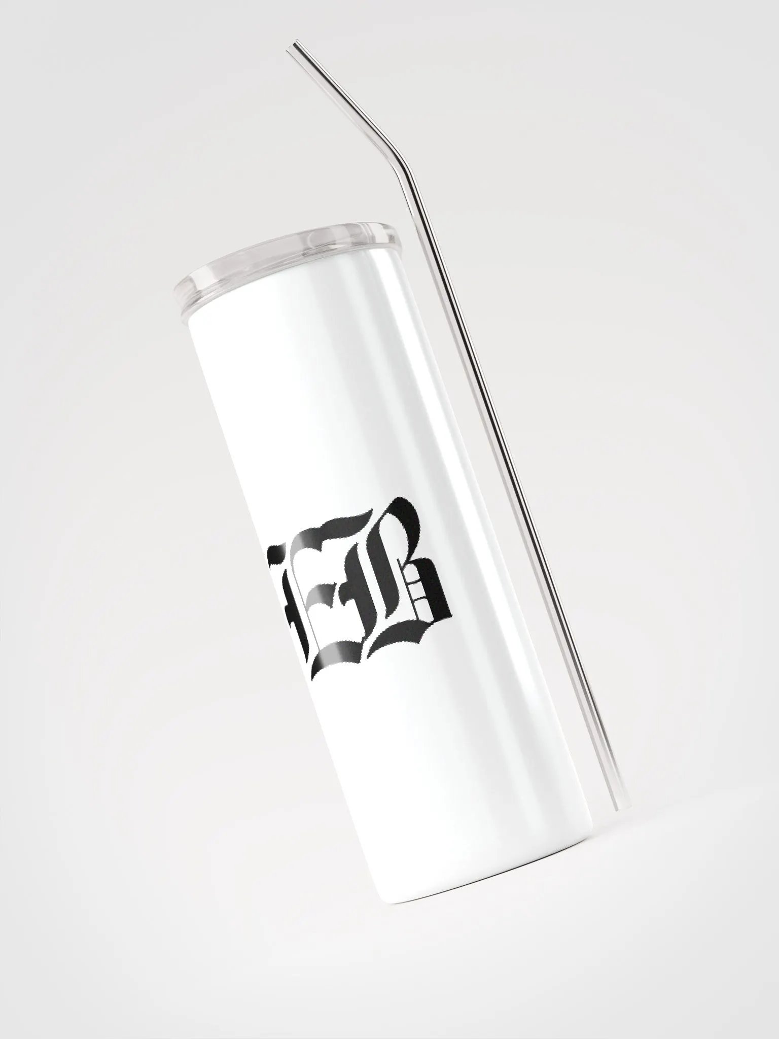 Classy: EB White cup with straw product image (3)