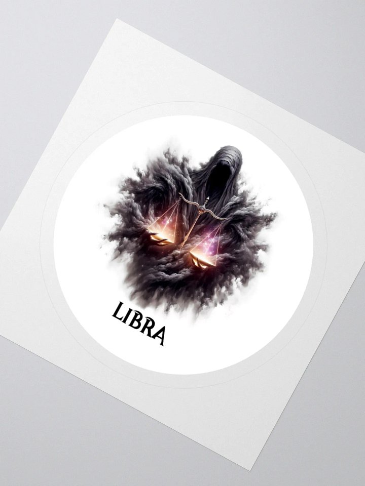 Mythical Libra Zodiac Round Sticker product image (5)