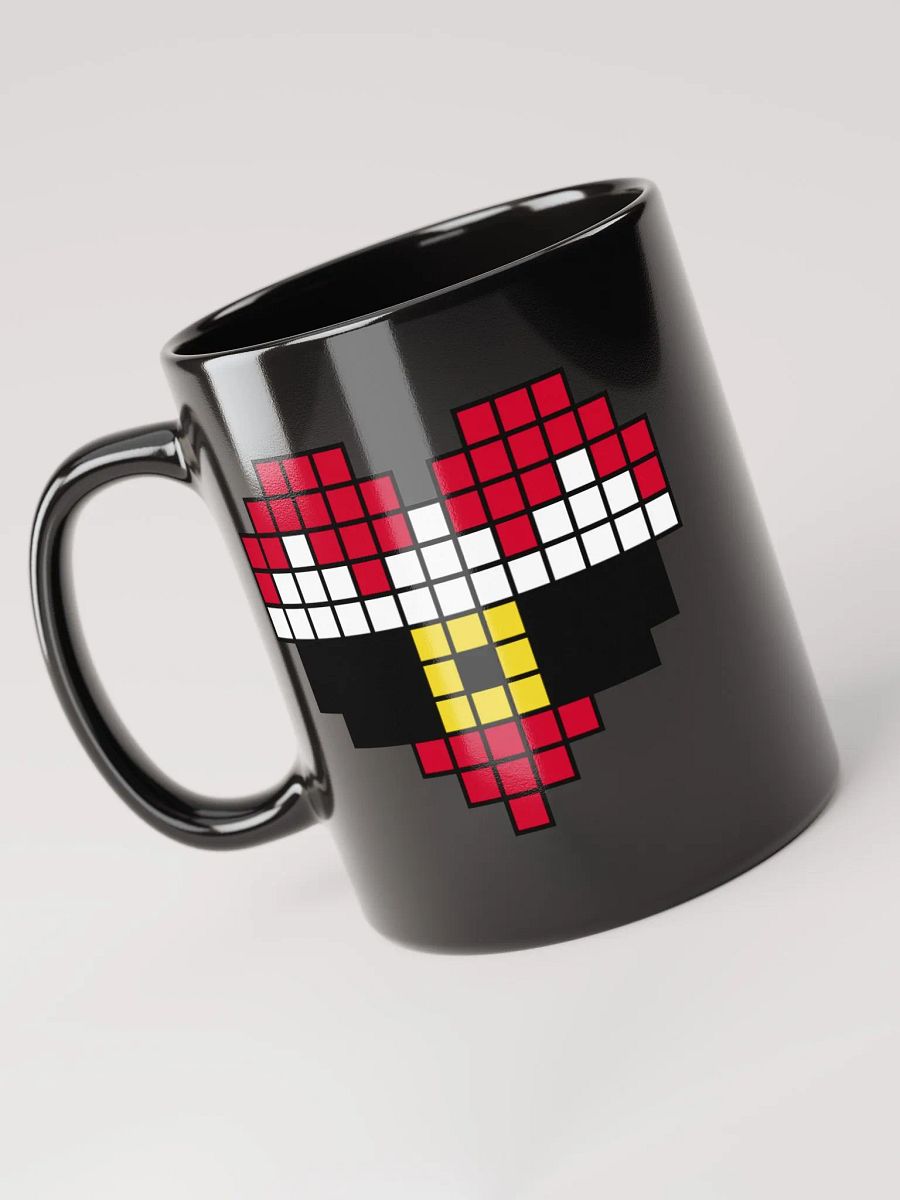 Santa Heart Black Glossy Mug product image (5)