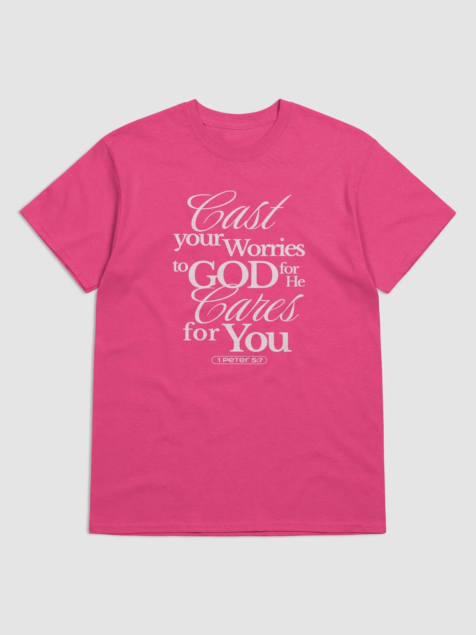 Cast Your Worries T-shirt product image (1)