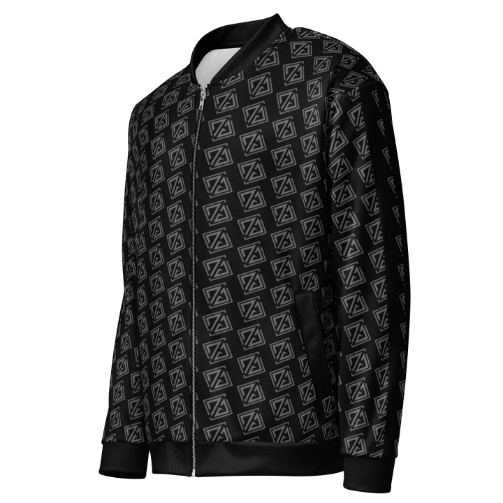blouson d'aviateur noir entièrement personnalisée product image (2)