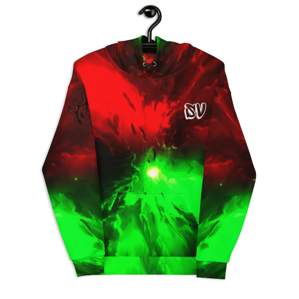 STRAIGHT VIBIN NEON COLOR FADE STYLE ICHIGO V ULQUIORRA HOODIE product image (7)
