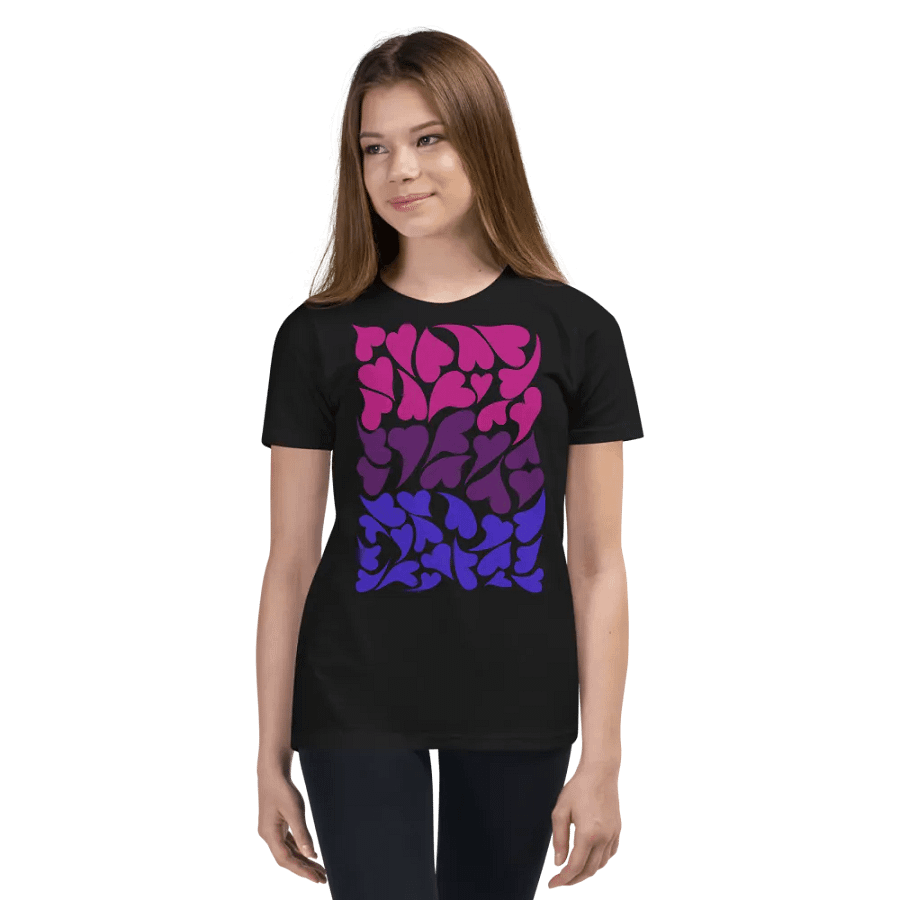 Nestled PRIDE Bisexual T-shirt (Youth) product image (5)