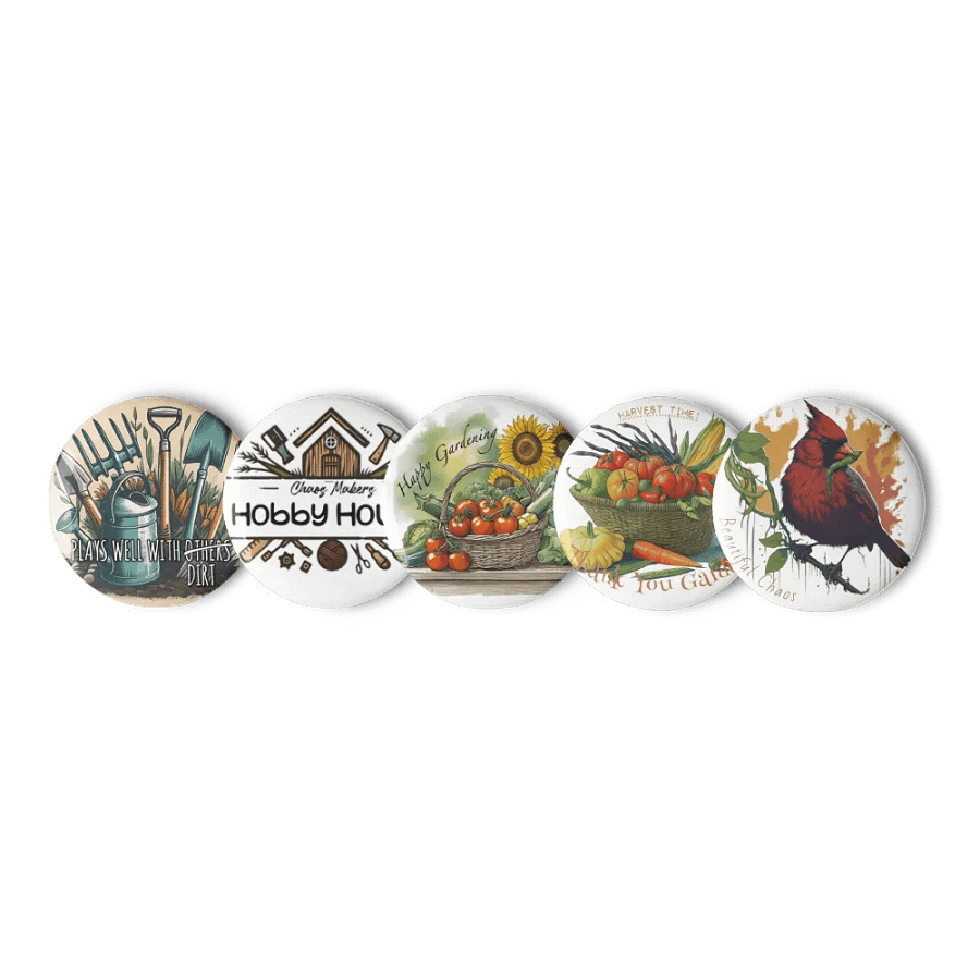 Garden Collection - Button Pins product image (1)