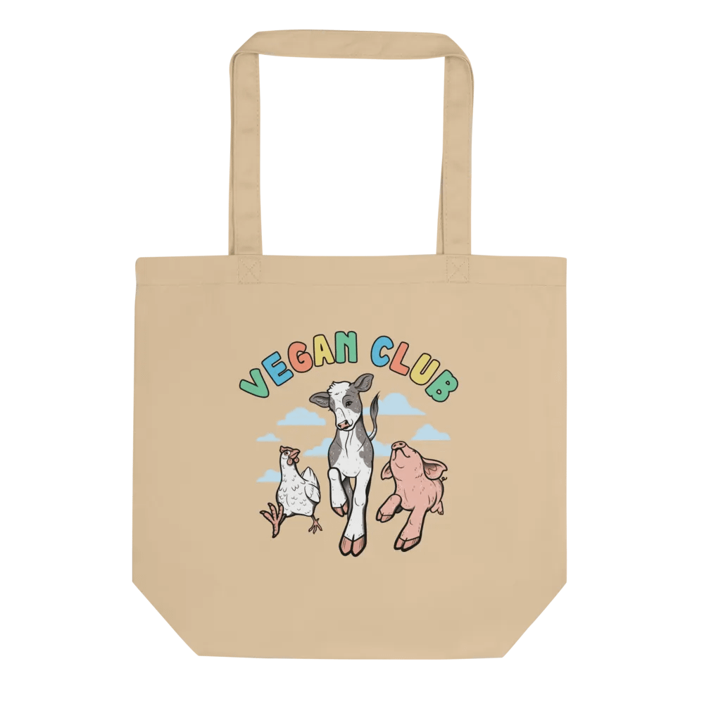 Vegan Club organic cotton tote product image (1)