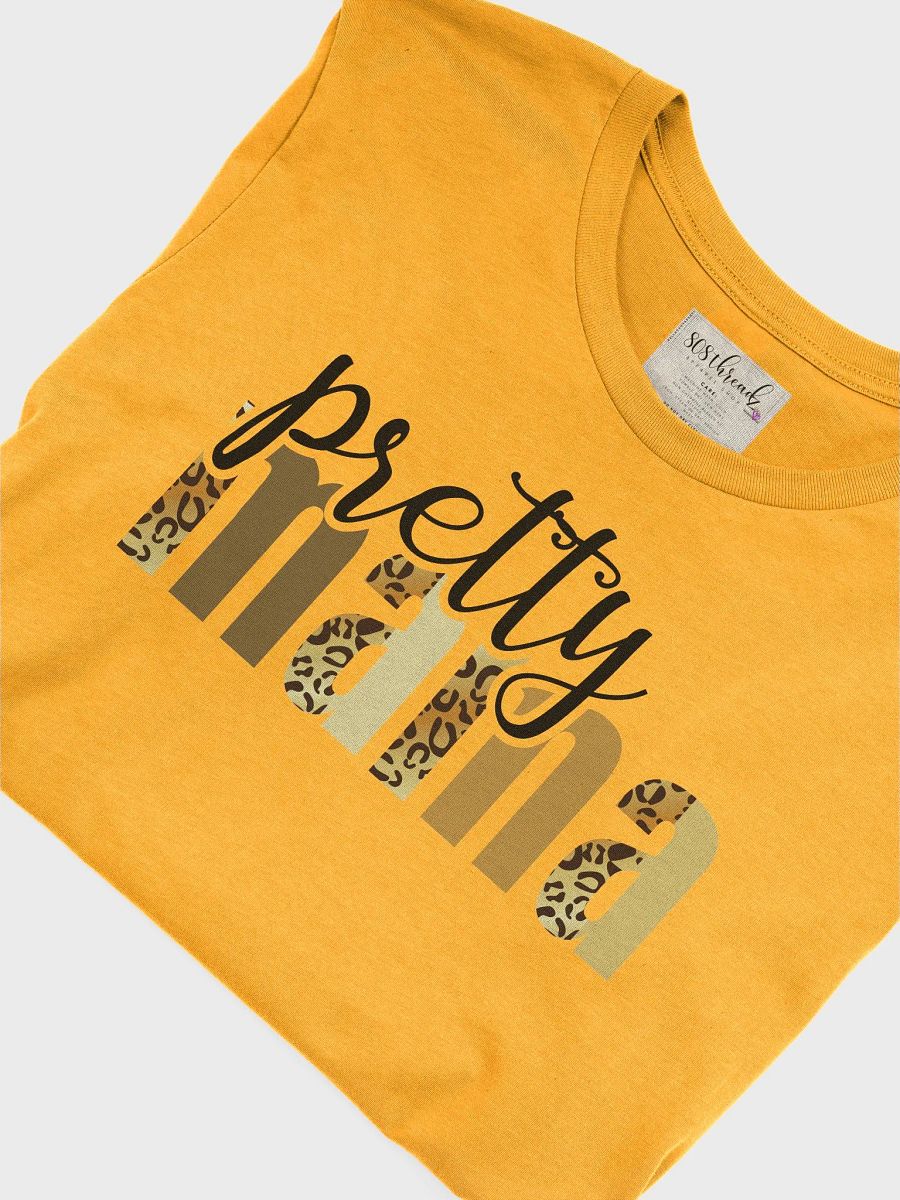 Pretty Mama T-Shirt; Black with Mix Leopard Pattern product image (1)