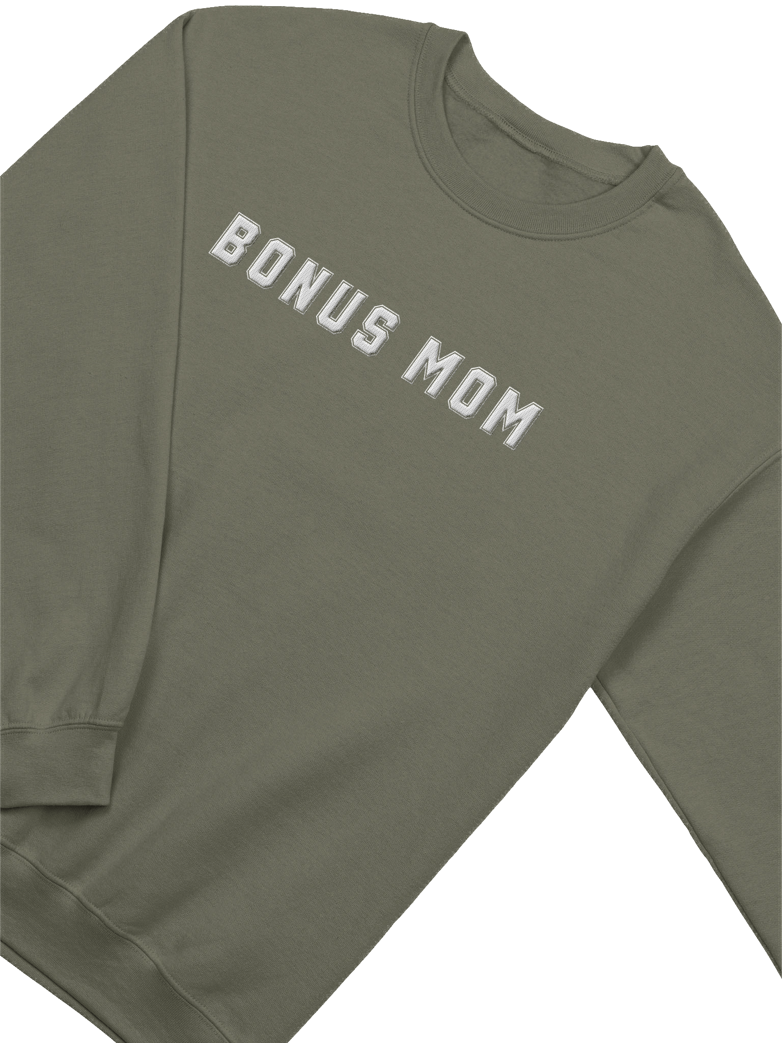 BONUS MOM Embroidered Crew Neck Sweatshirt by Gildan product image (31)
