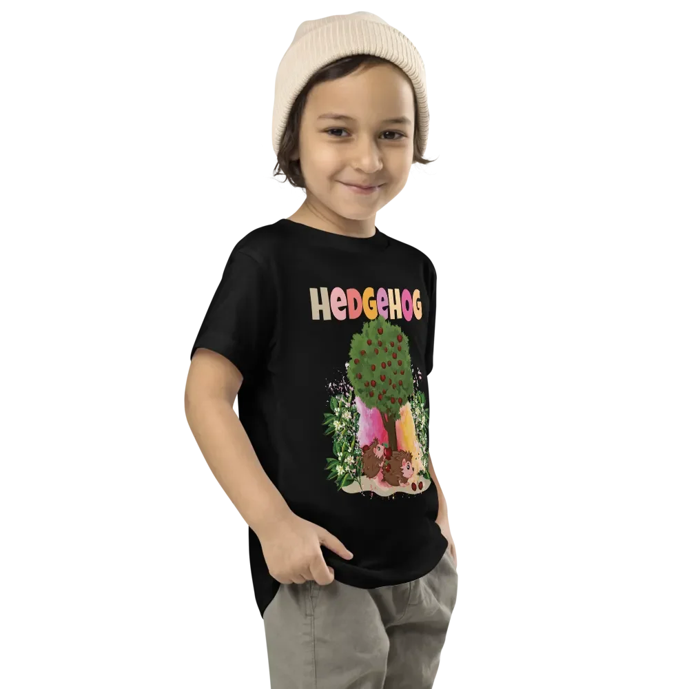 Hedgehog Cute Colorful Funny Bella +Canvas Toddler T-Shirt – Fun Gift for Kids product image (8)