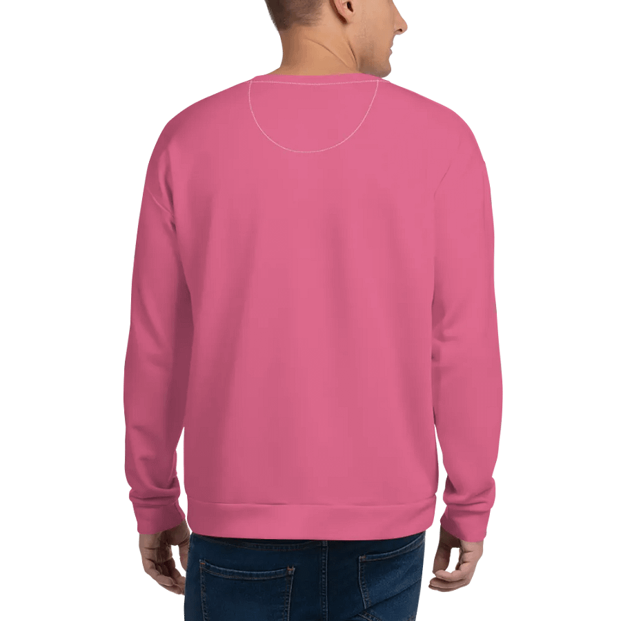 Plain Rosy Blush Pink Soft Summer Unisex Recycled Polyester Heavyweight Premium Sweatshirt by Treasure Pie product image (7)