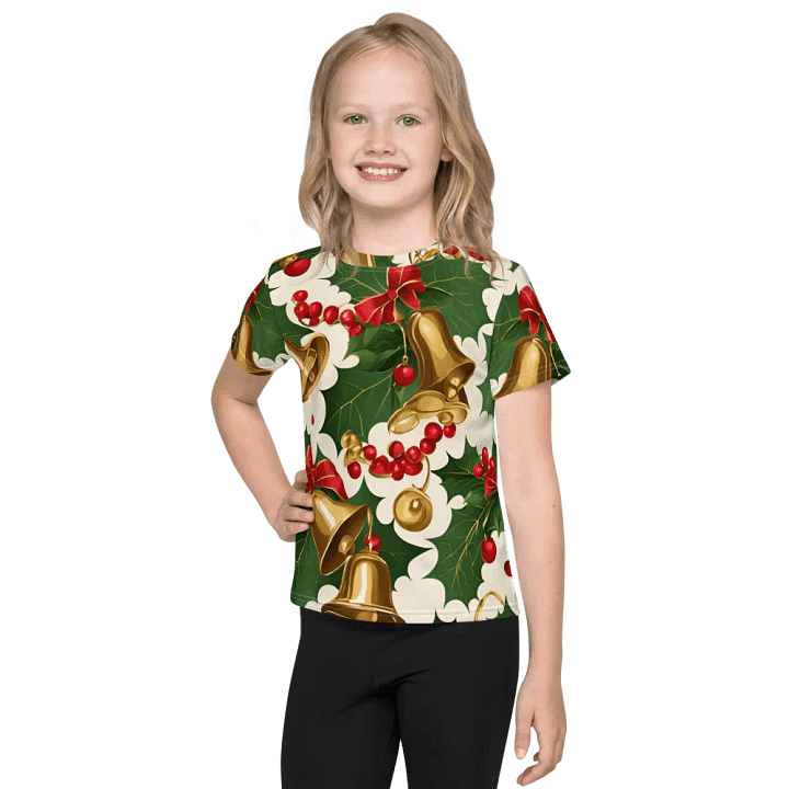 Festive Bells and Berries Kids T-Shirt product image (1)