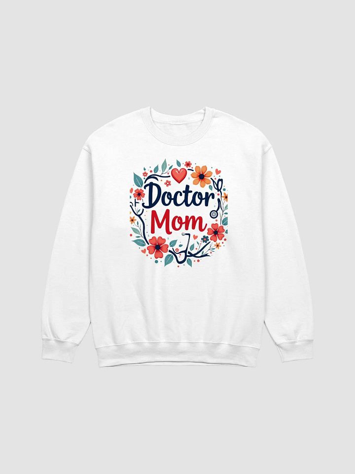 Doctor Mom Floral Crewneck Sweatshirt product image (4)