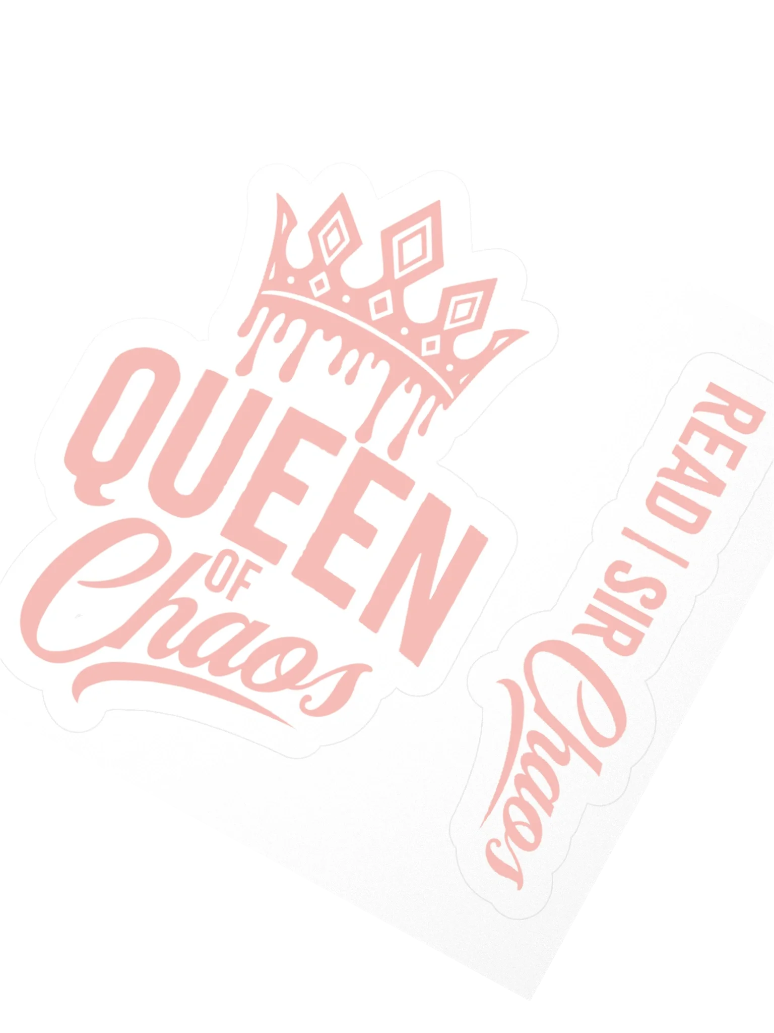 Queen of Chaos Sticker Pink product image (5)