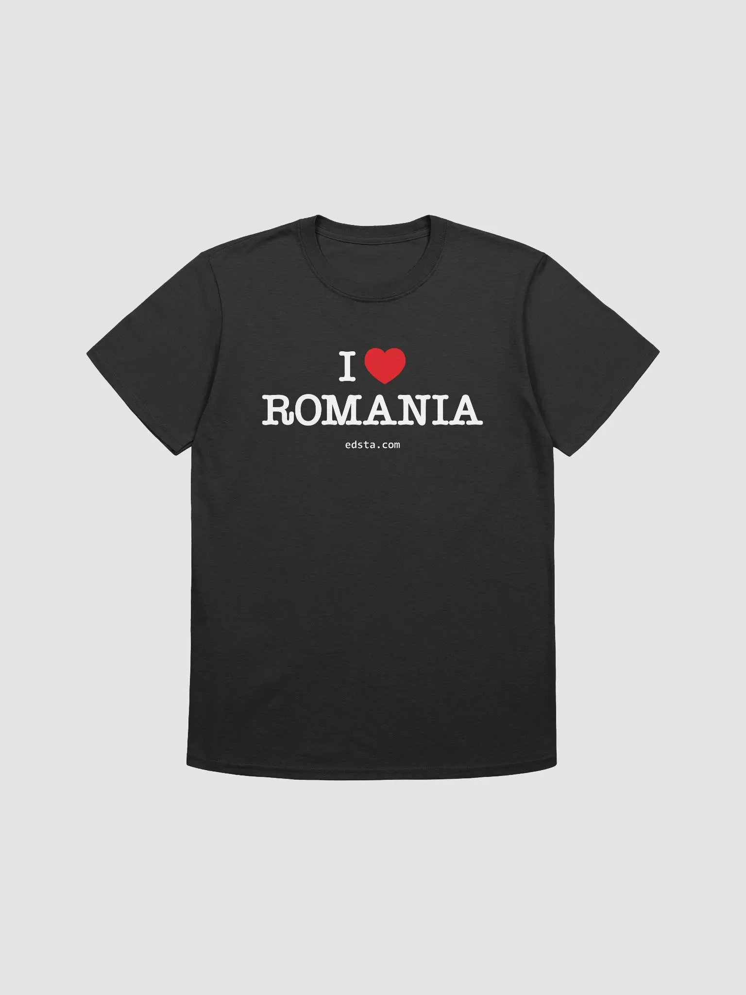 I Love Romania Black T-Shirt product image (1)