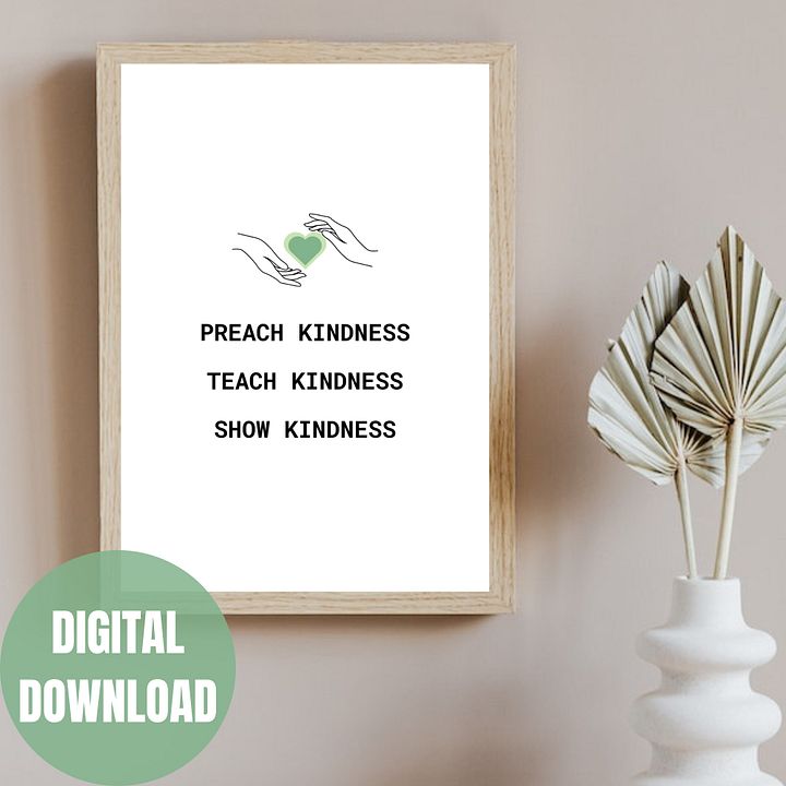 Kindness Printable Wall Art product image (2)
