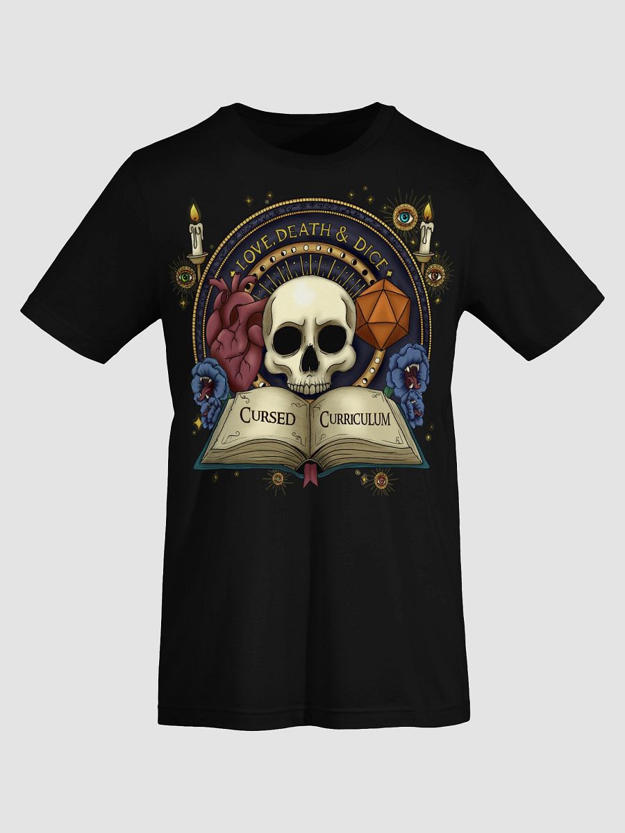 Love Death and Dice: Cursed Curriculum – Logo Tee product image (7)