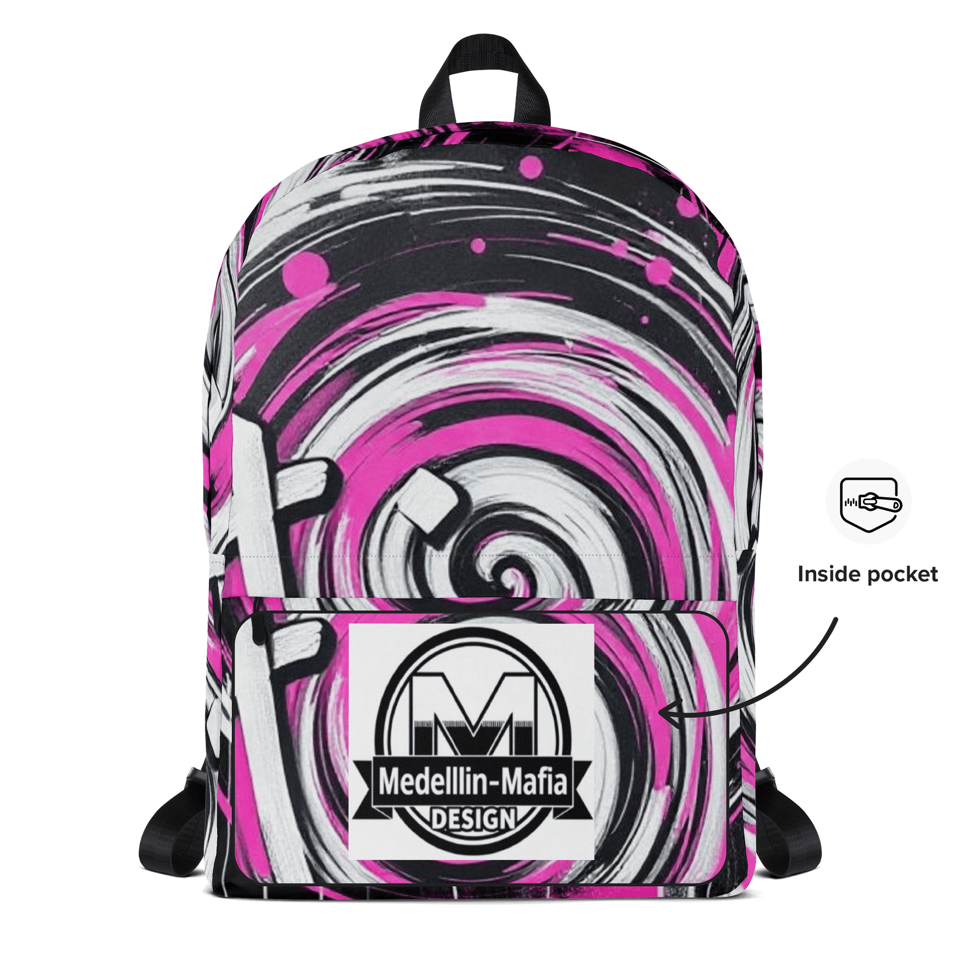 Medellin Graffiti Swirl Backpack product image (5)
