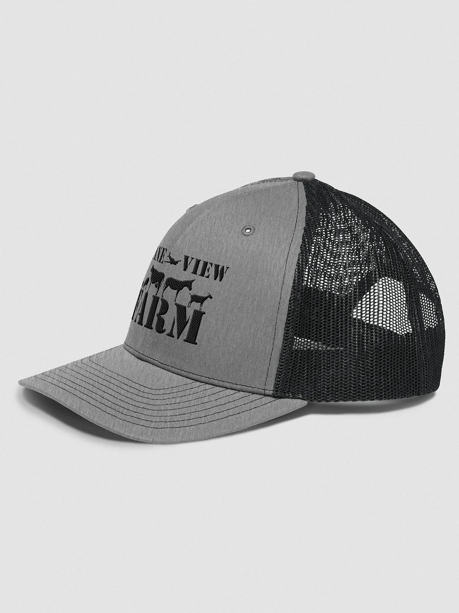 Plane View Logo Hat - Embroidered Trucker Hat - Black product image (4)
