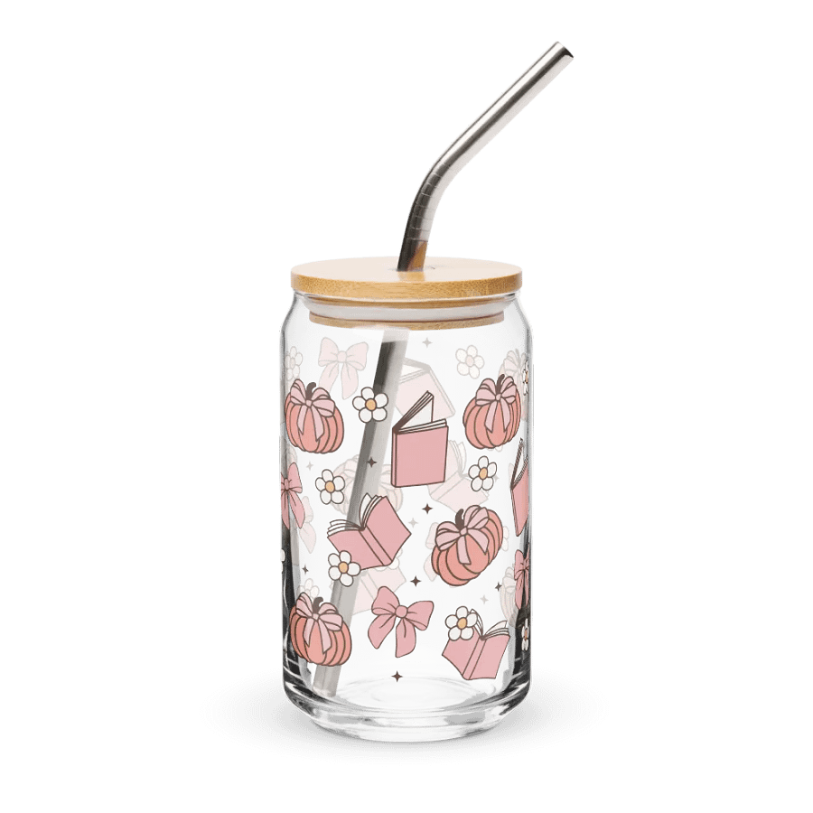 Coquette Pumpkin Book Can-Shaped Glass (16oz) product image (3)
