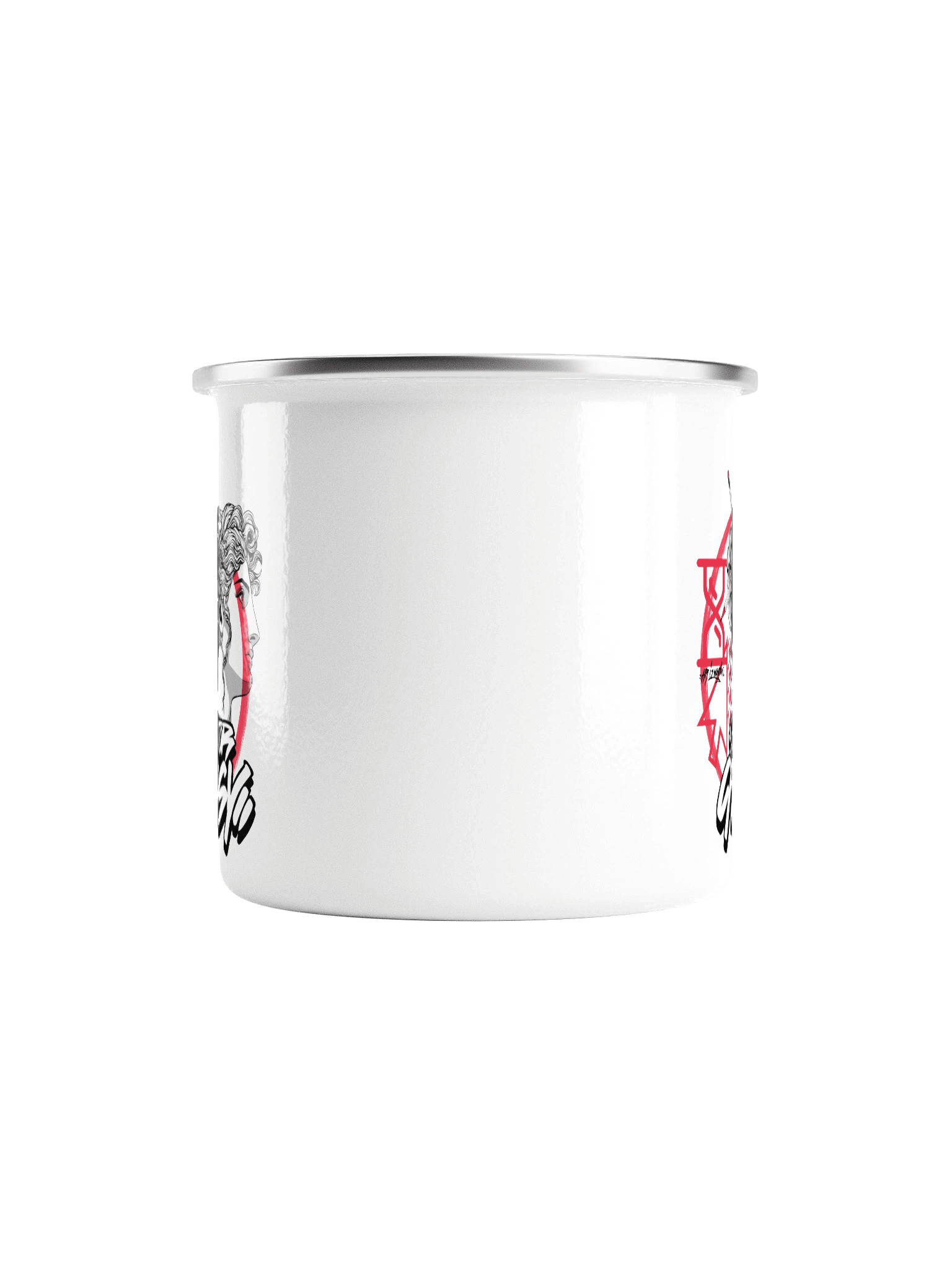 Bustin Enamel Mug (White) product image (2)