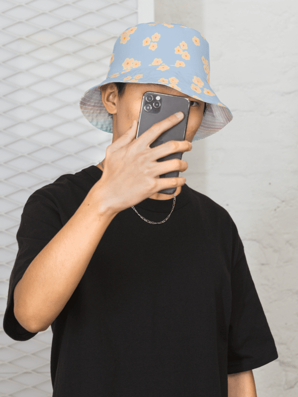 HAPPY DAISY REVERSIBLE BUCKET HAT - Wendehut mit Blümchen und Regenbogen in allen Grössen product image (2)