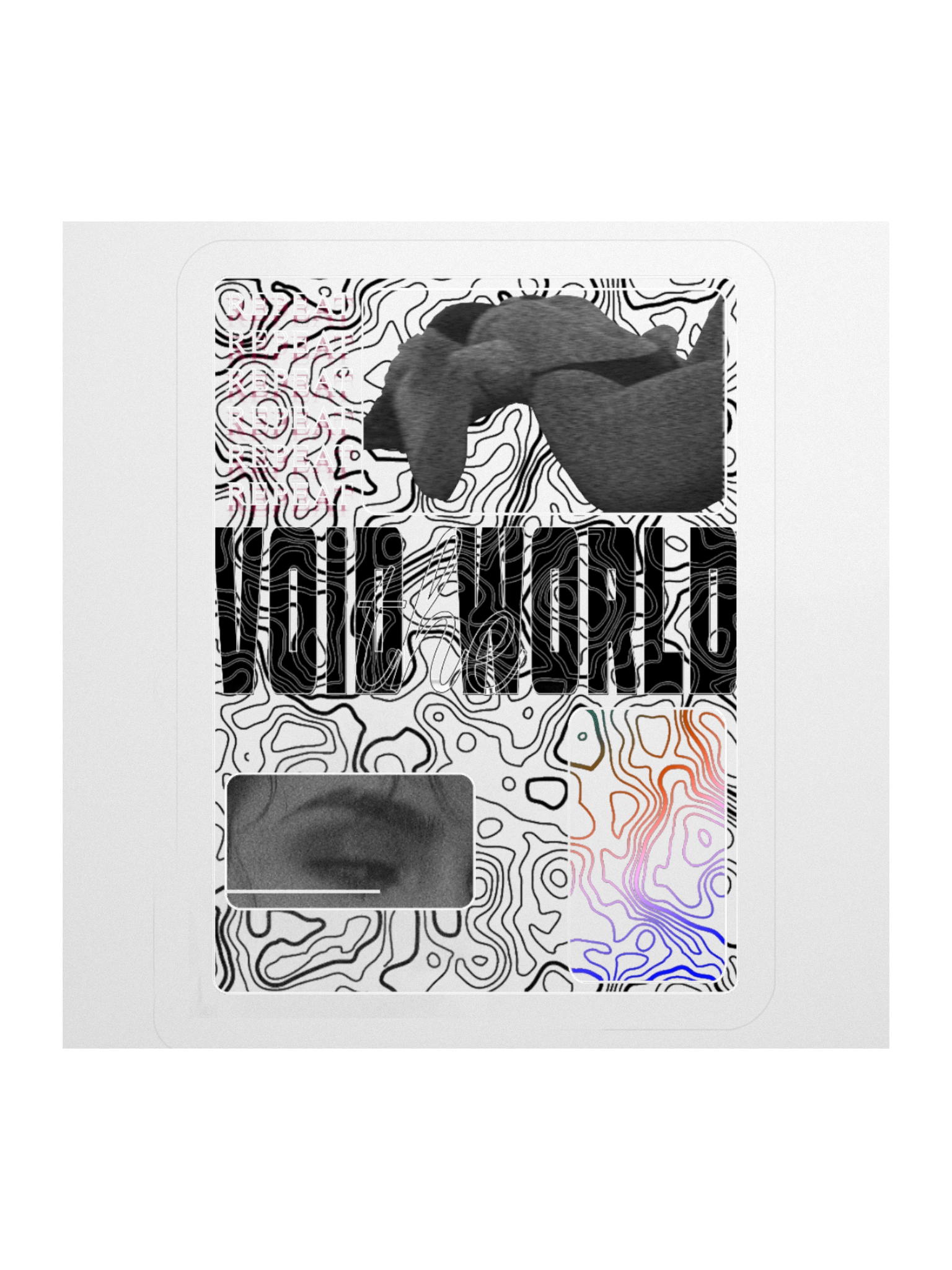 Shawty bruk she back n' bend over so, Void the World | Kiss-cut Sticker product image (1)
