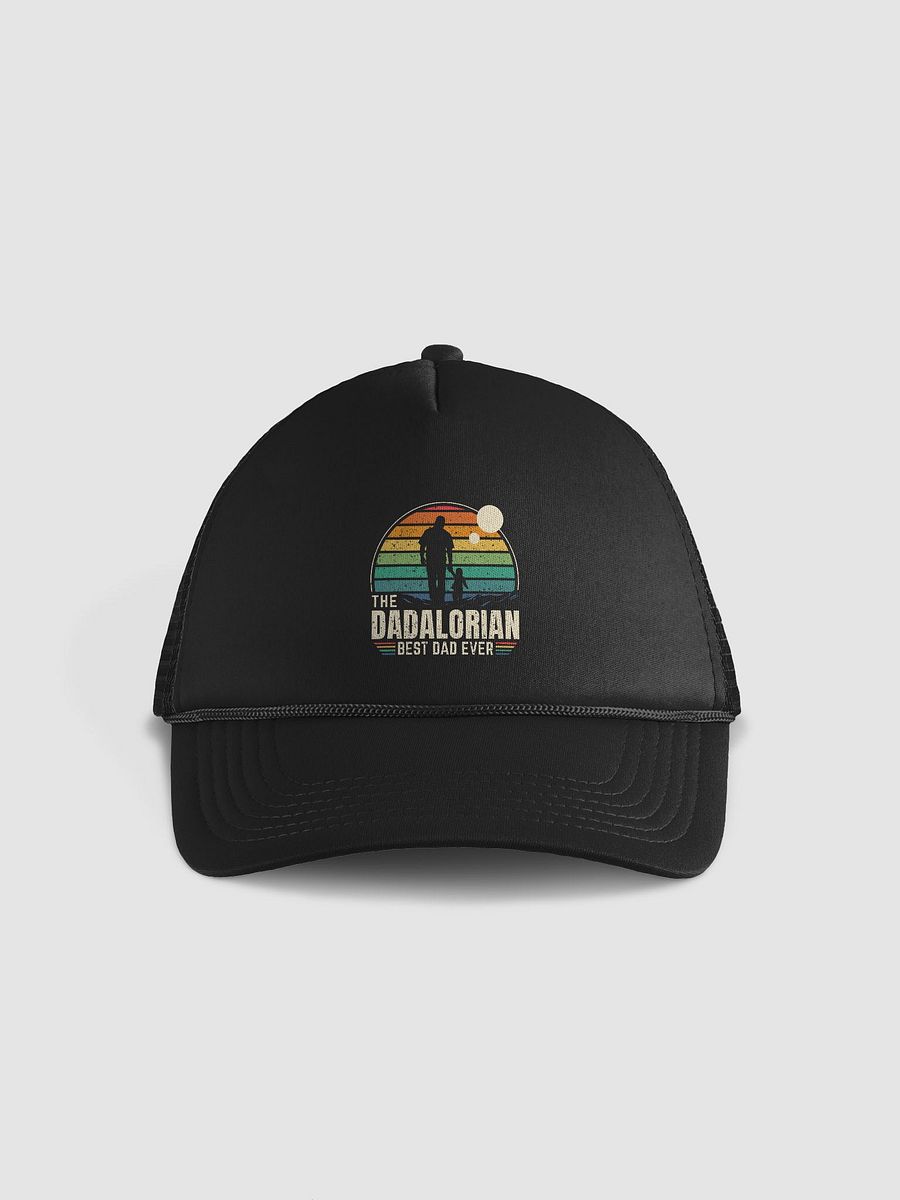 Sunset Dadalorian Best Dad Ever Silhouette Trucker Hat product image (5)