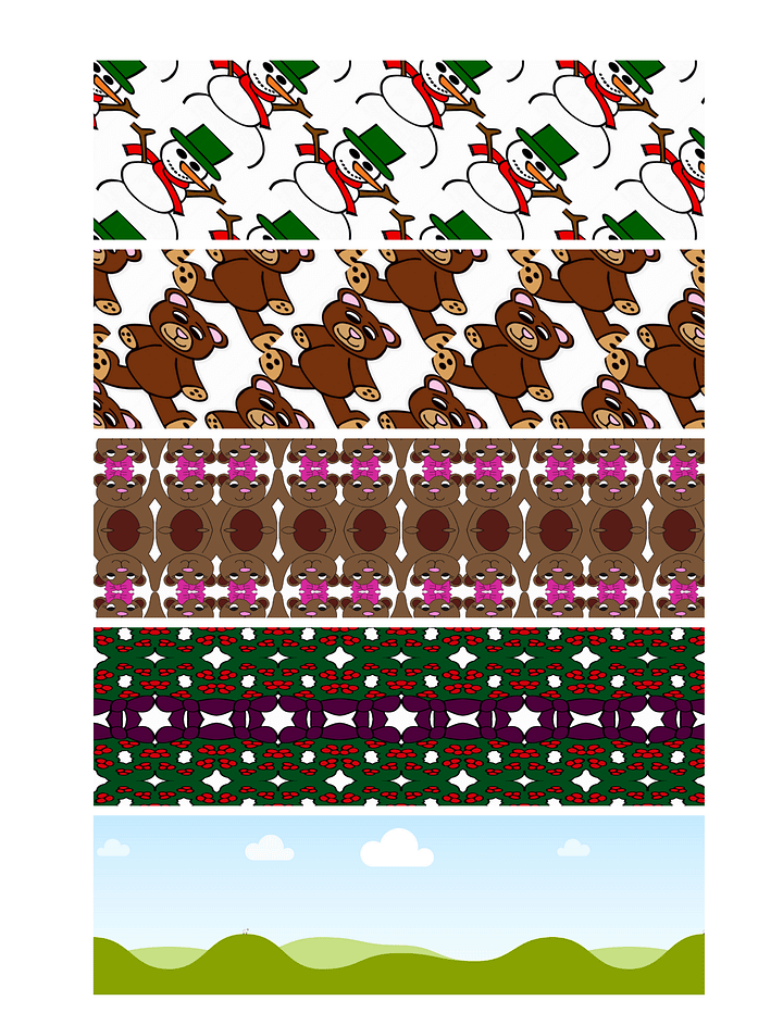 Christmas Themed Colored Bookmark Sheets-2x6 and 2x8 product image (1)