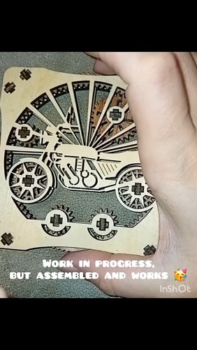 Moving wooden coaster made with pine basewood and rosewood veneer work in progress (deciding on colour).
Svg file avaliable t...