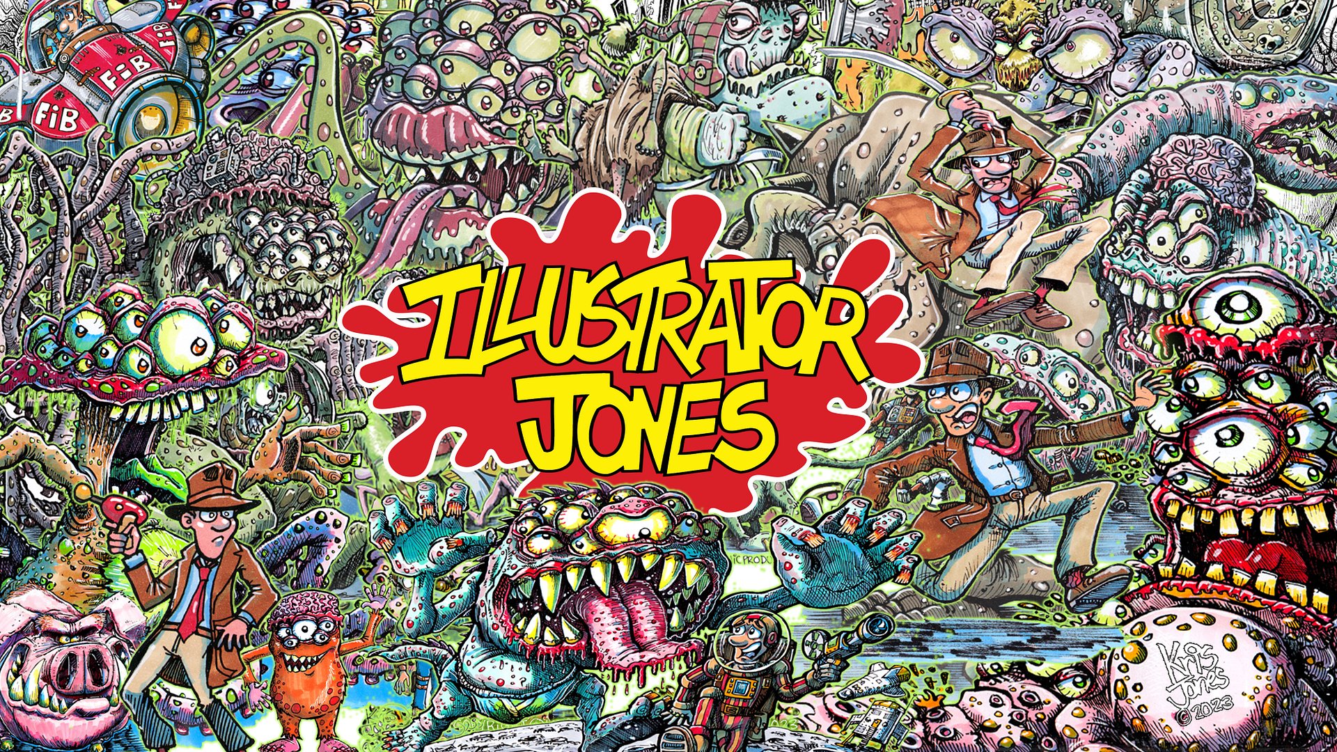 Illustrator Jones cartoon background product image (1)