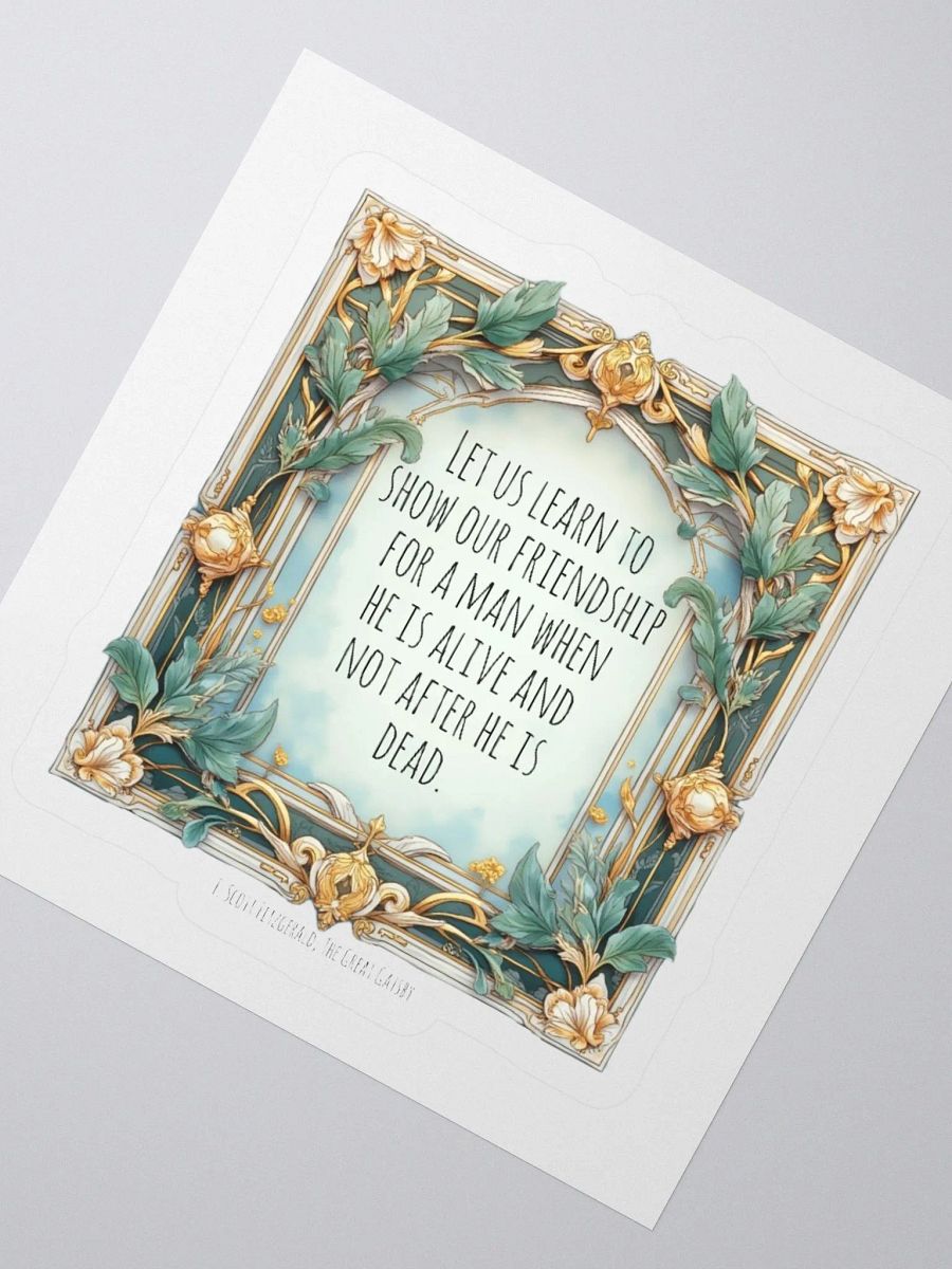 Let Us Celebrate Friendship Fitzgerald Sticker product image (5)