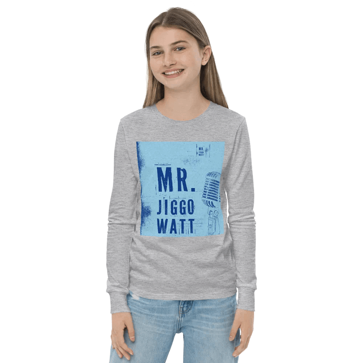 Mr.Jiggowatt Retro Vibes Youth Long Sleeve Tee product image (2)