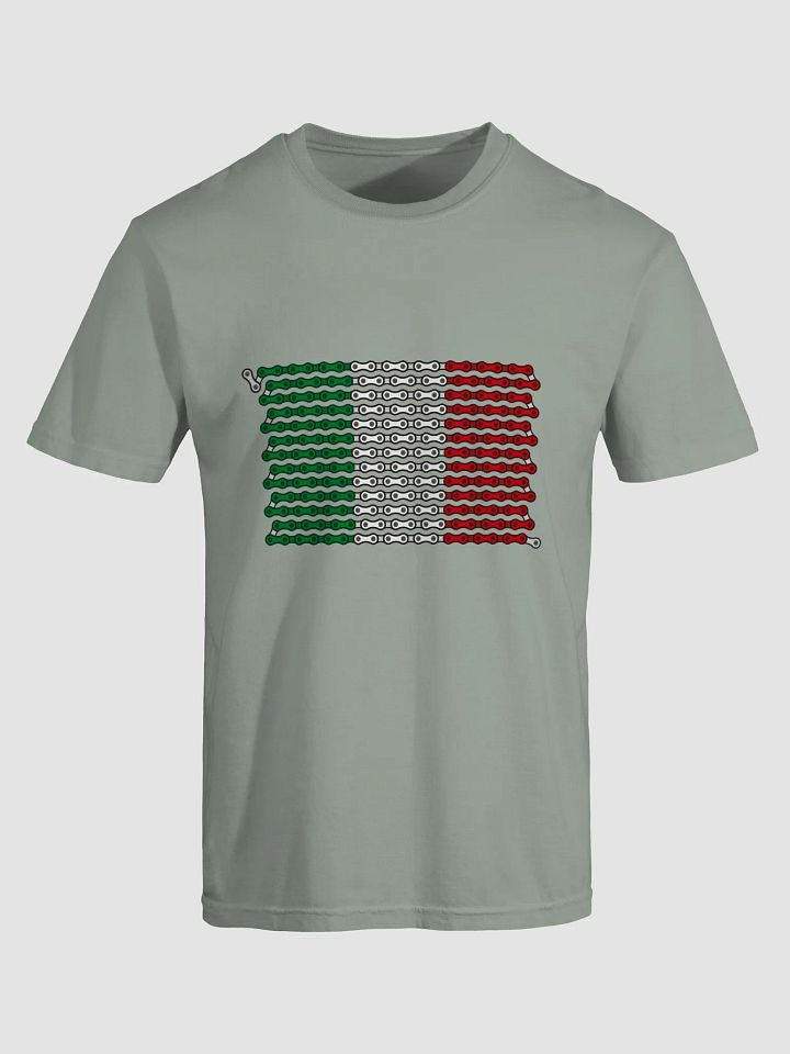 Italy Bike Chain Flag on Heavyweight Tee product image (6)